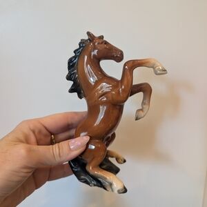 Brown Ceramic Horse Figurine